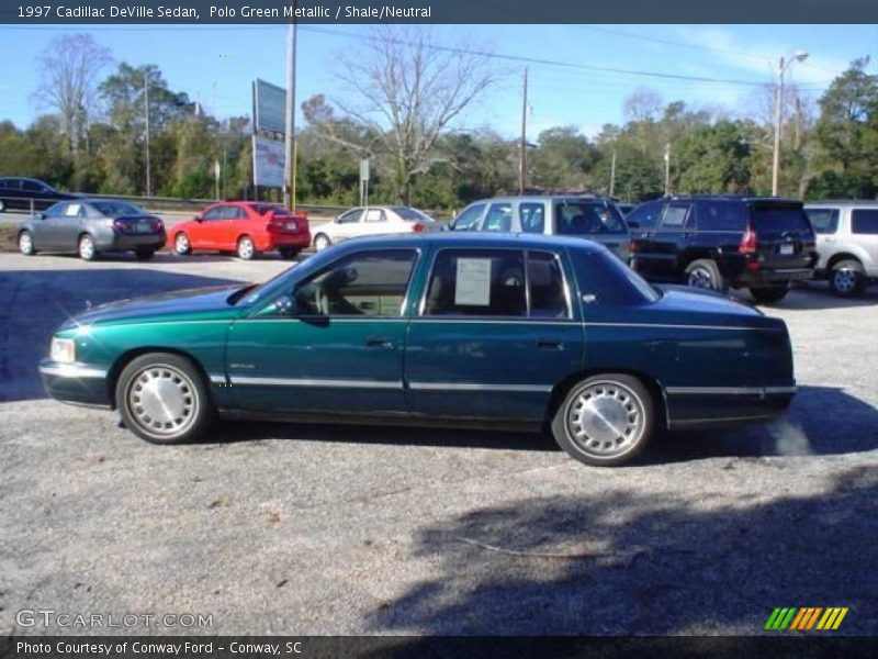 Polo Green Metallic / Shale/Neutral 1997 Cadillac DeVille Sedan