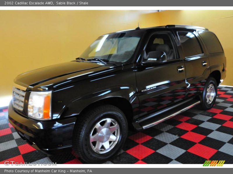 Sable Black / Shale 2002 Cadillac Escalade AWD