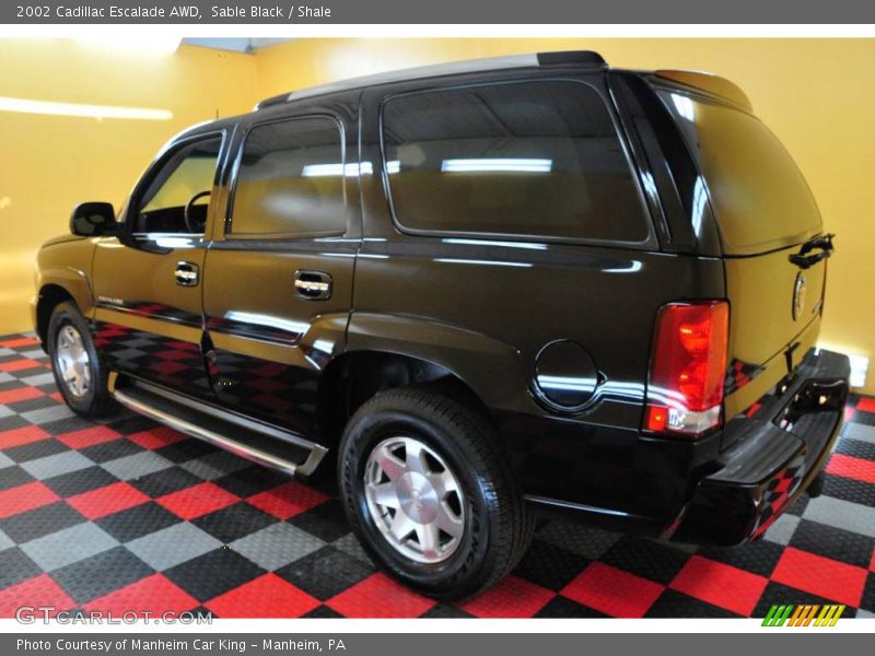 Sable Black / Shale 2002 Cadillac Escalade AWD