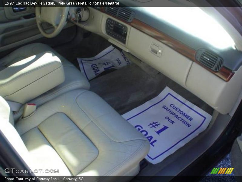 Polo Green Metallic / Shale/Neutral 1997 Cadillac DeVille Sedan