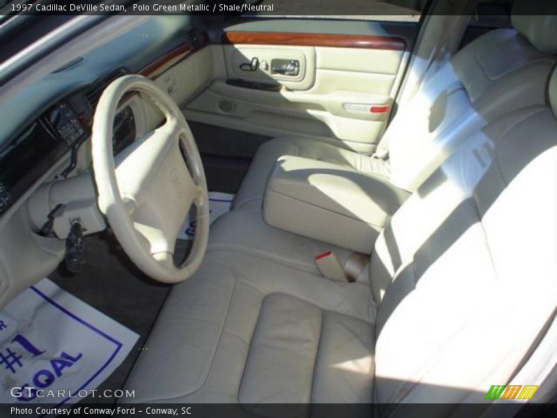 Polo Green Metallic / Shale/Neutral 1997 Cadillac DeVille Sedan