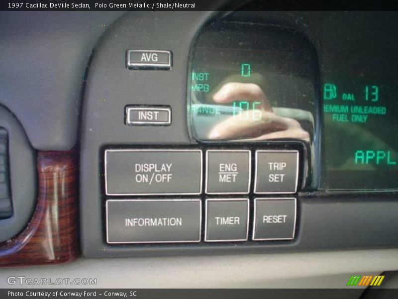 Polo Green Metallic / Shale/Neutral 1997 Cadillac DeVille Sedan