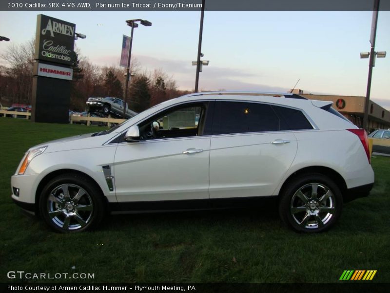 Platinum Ice Tricoat / Ebony/Titanium 2010 Cadillac SRX 4 V6 AWD