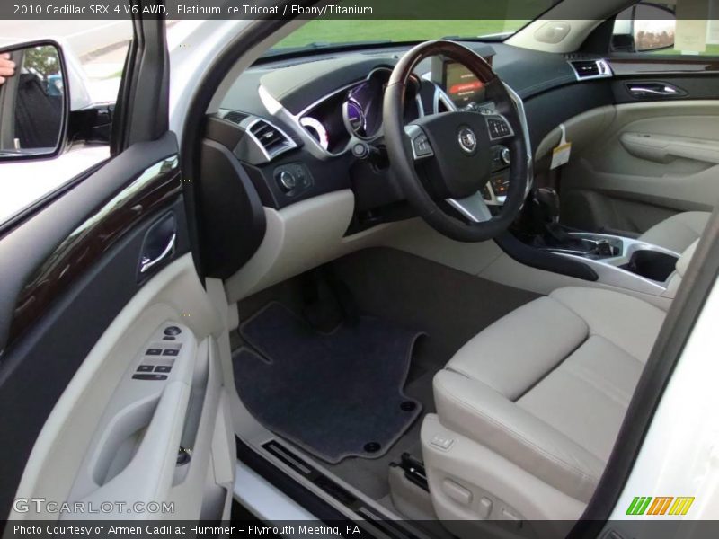 Platinum Ice Tricoat / Ebony/Titanium 2010 Cadillac SRX 4 V6 AWD