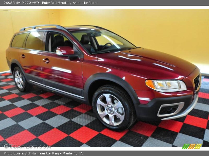 Ruby Red Metallic / Anthracite Black 2008 Volvo XC70 AWD