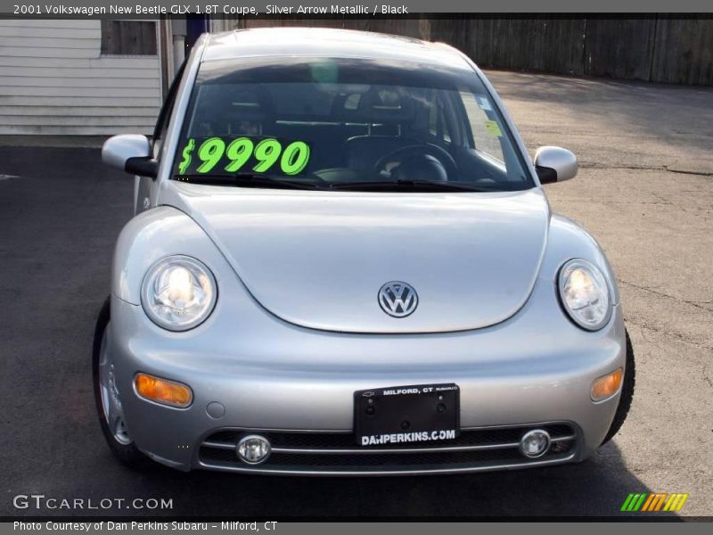 Silver Arrow Metallic / Black 2001 Volkswagen New Beetle GLX 1.8T Coupe