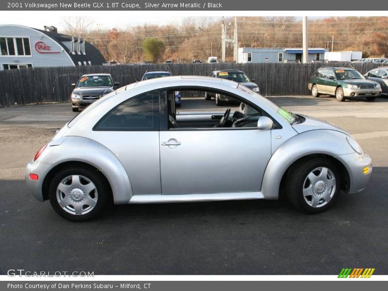 Silver Arrow Metallic / Black 2001 Volkswagen New Beetle GLX 1.8T Coupe