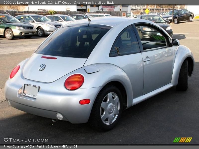 Silver Arrow Metallic / Black 2001 Volkswagen New Beetle GLX 1.8T Coupe