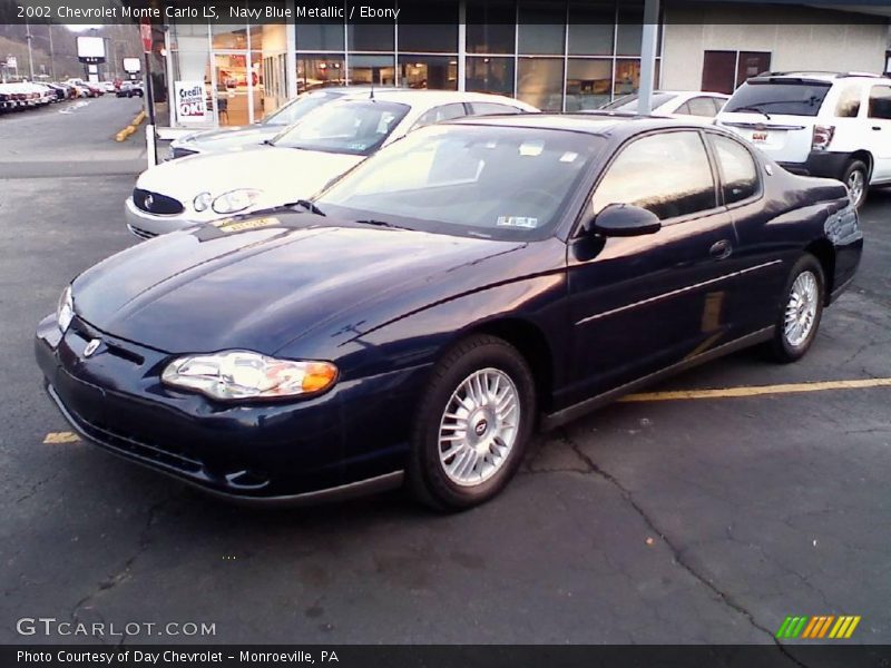 Navy Blue Metallic / Ebony 2002 Chevrolet Monte Carlo LS