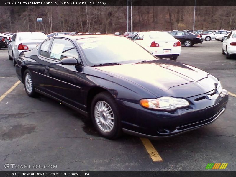 Navy Blue Metallic / Ebony 2002 Chevrolet Monte Carlo LS