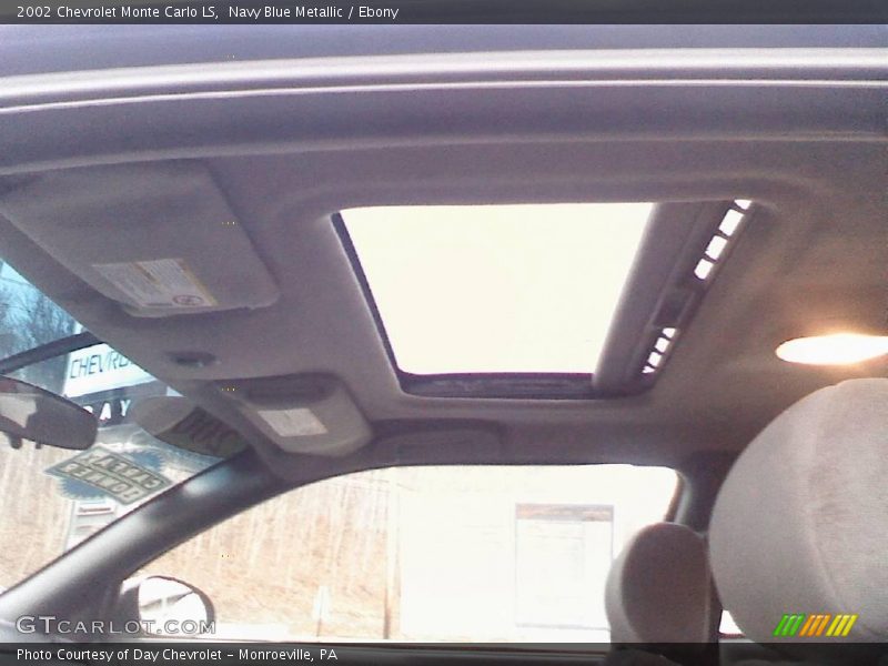 Navy Blue Metallic / Ebony 2002 Chevrolet Monte Carlo LS