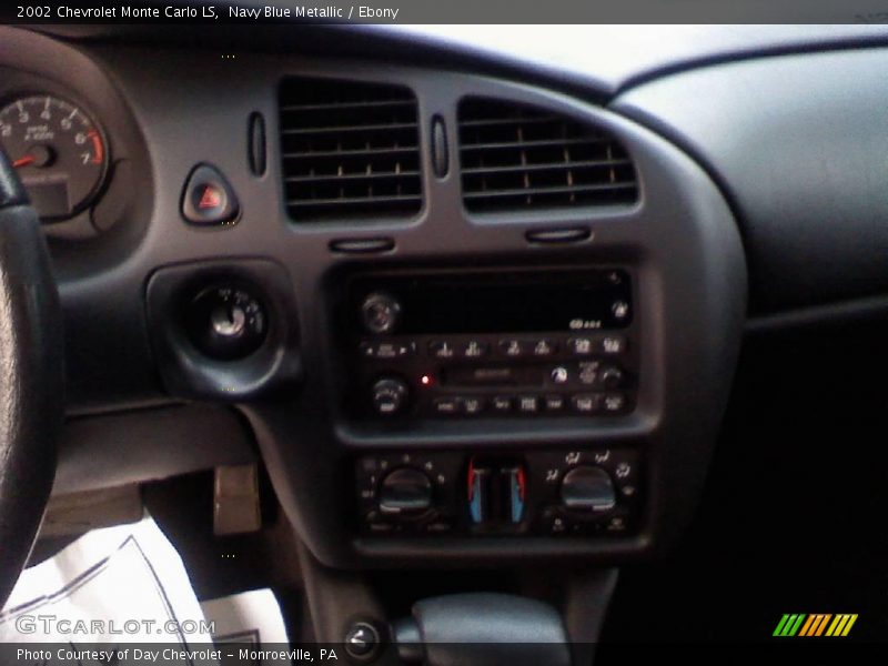 Navy Blue Metallic / Ebony 2002 Chevrolet Monte Carlo LS