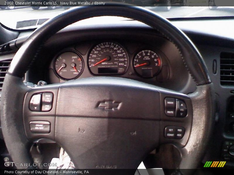 Navy Blue Metallic / Ebony 2002 Chevrolet Monte Carlo LS