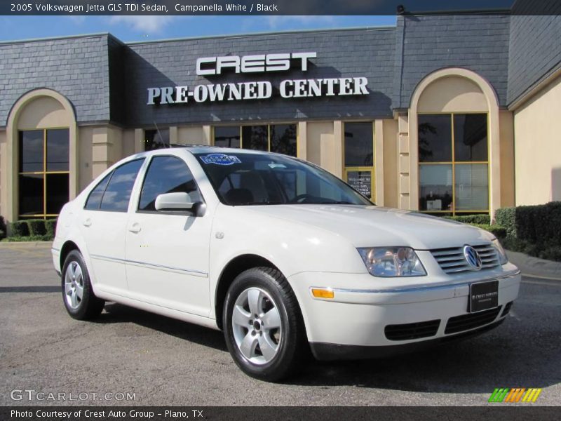 Campanella White / Black 2005 Volkswagen Jetta GLS TDI Sedan