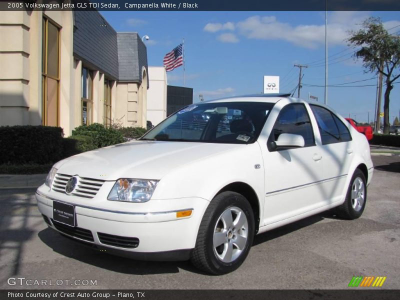 Campanella White / Black 2005 Volkswagen Jetta GLS TDI Sedan