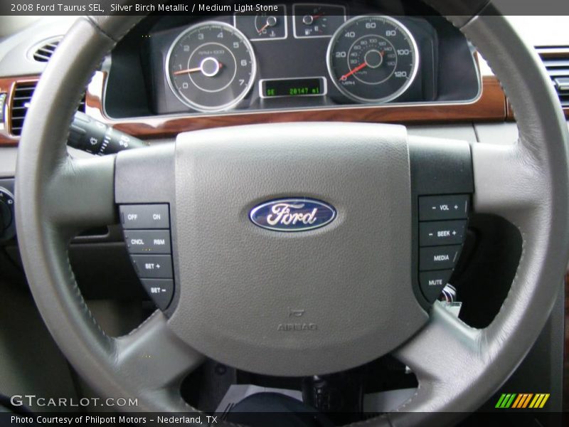 Silver Birch Metallic / Medium Light Stone 2008 Ford Taurus SEL