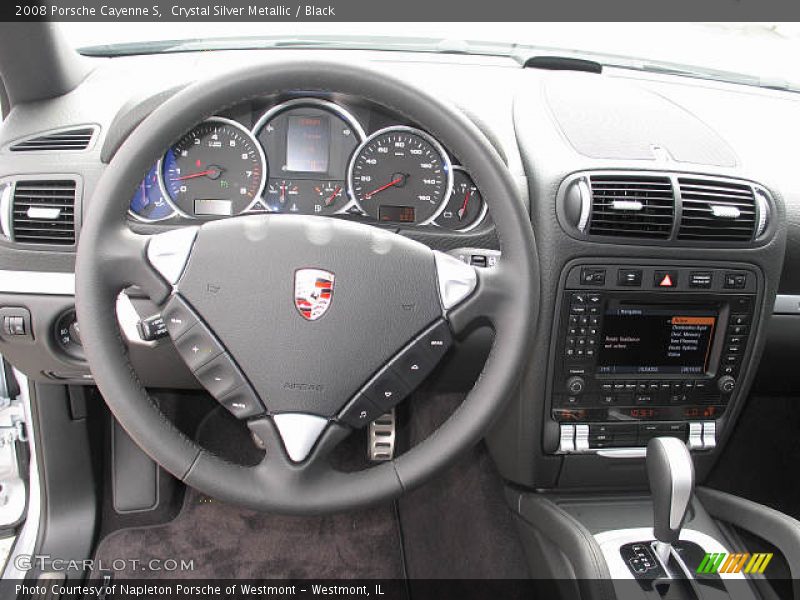 Crystal Silver Metallic / Black 2008 Porsche Cayenne S