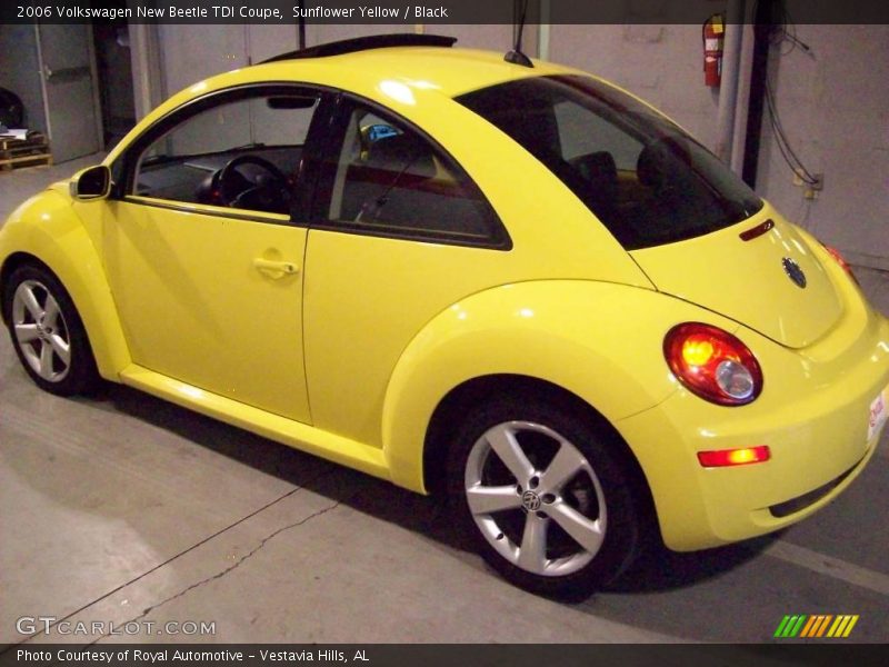 Sunflower Yellow / Black 2006 Volkswagen New Beetle TDI Coupe