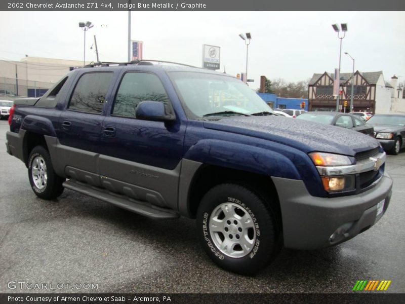 Indigo Blue Metallic / Graphite 2002 Chevrolet Avalanche Z71 4x4