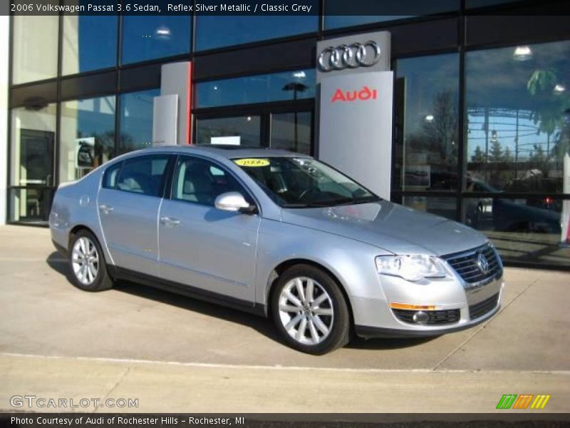 Reflex Silver Metallic / Classic Grey 2006 Volkswagen Passat 3.6 Sedan