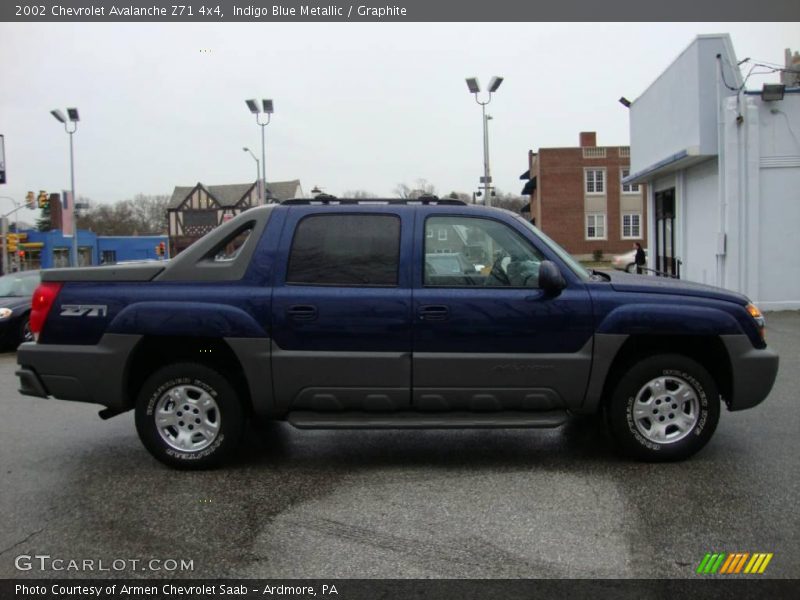 Indigo Blue Metallic / Graphite 2002 Chevrolet Avalanche Z71 4x4