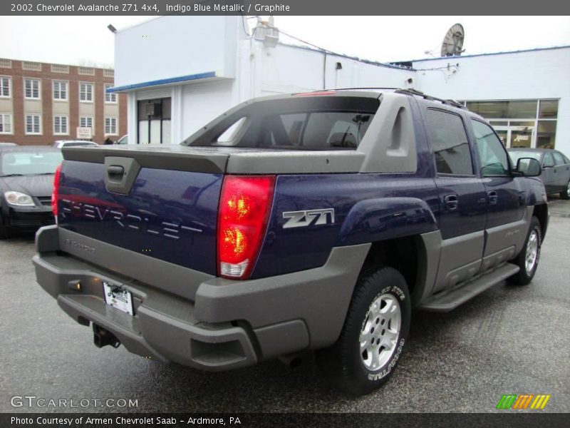 Indigo Blue Metallic / Graphite 2002 Chevrolet Avalanche Z71 4x4
