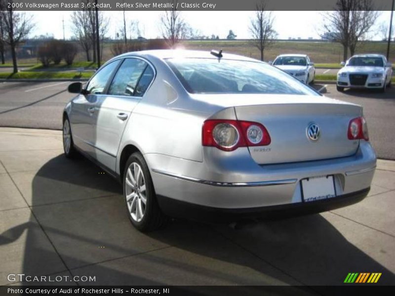 Reflex Silver Metallic / Classic Grey 2006 Volkswagen Passat 3.6 Sedan