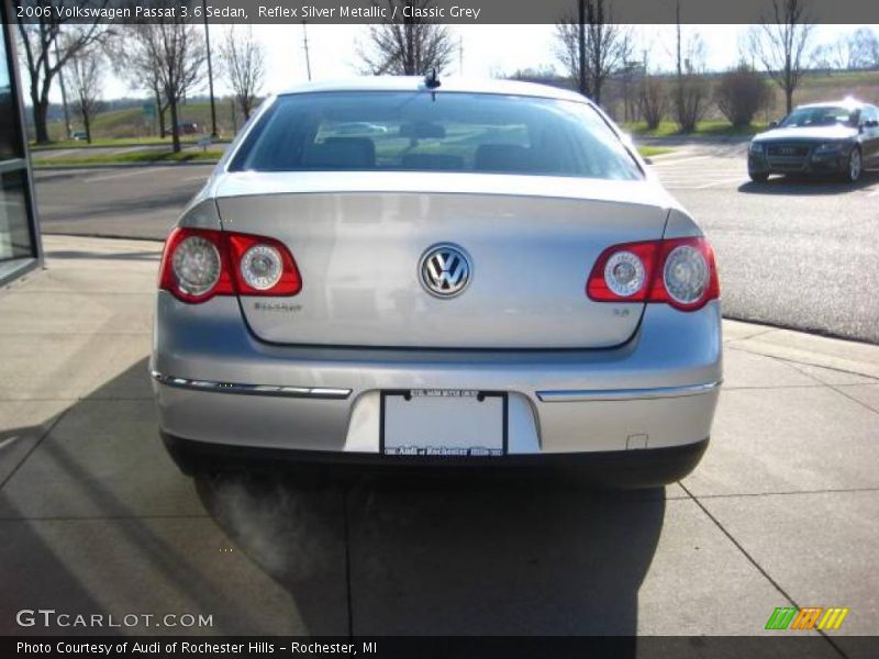 Reflex Silver Metallic / Classic Grey 2006 Volkswagen Passat 3.6 Sedan