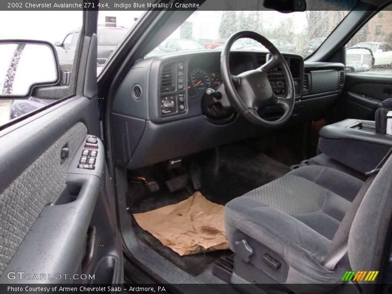 Indigo Blue Metallic / Graphite 2002 Chevrolet Avalanche Z71 4x4