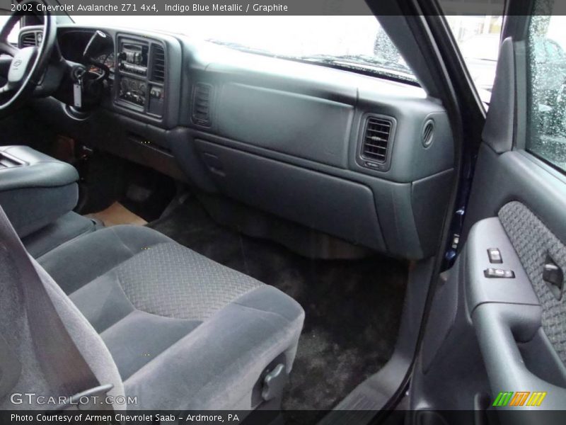 Indigo Blue Metallic / Graphite 2002 Chevrolet Avalanche Z71 4x4