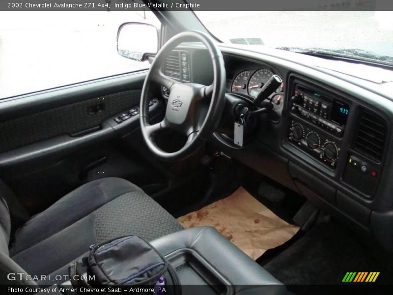Indigo Blue Metallic / Graphite 2002 Chevrolet Avalanche Z71 4x4