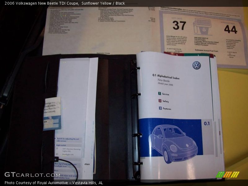 Sunflower Yellow / Black 2006 Volkswagen New Beetle TDI Coupe