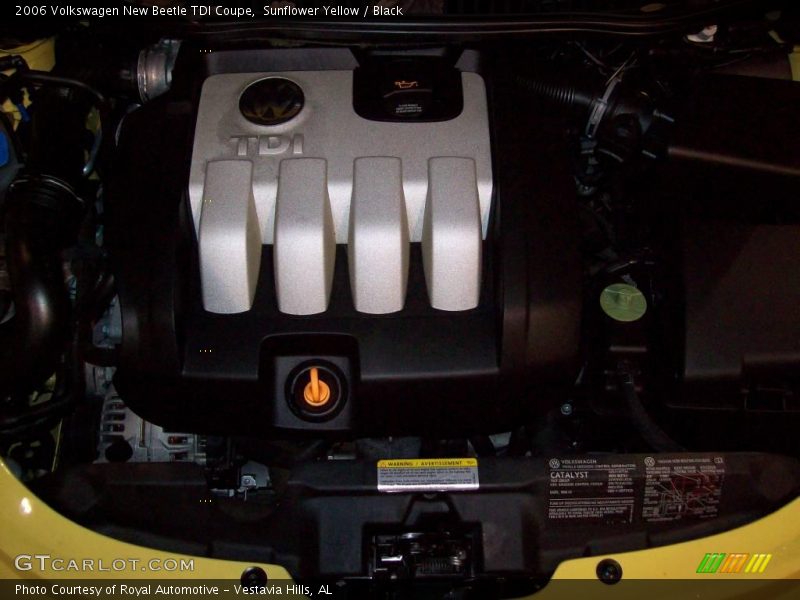 Sunflower Yellow / Black 2006 Volkswagen New Beetle TDI Coupe