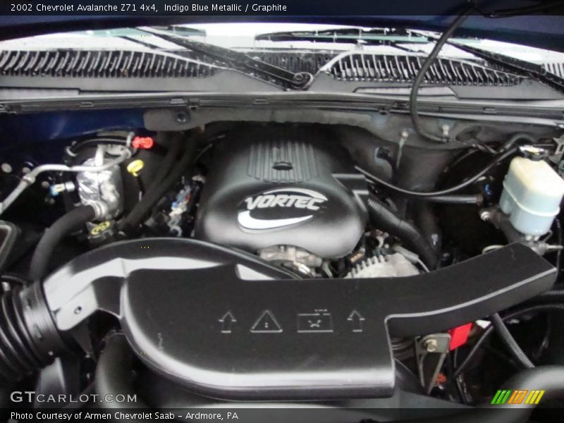 Indigo Blue Metallic / Graphite 2002 Chevrolet Avalanche Z71 4x4