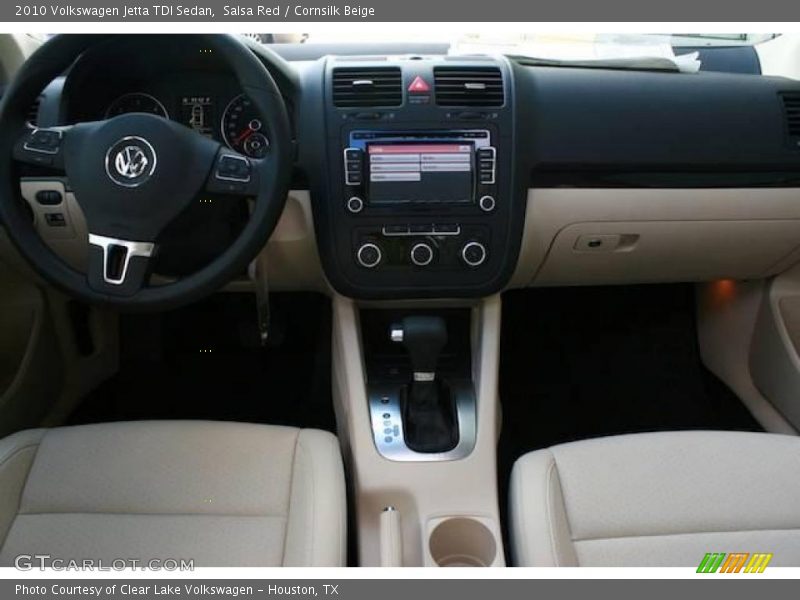 Salsa Red / Cornsilk Beige 2010 Volkswagen Jetta TDI Sedan