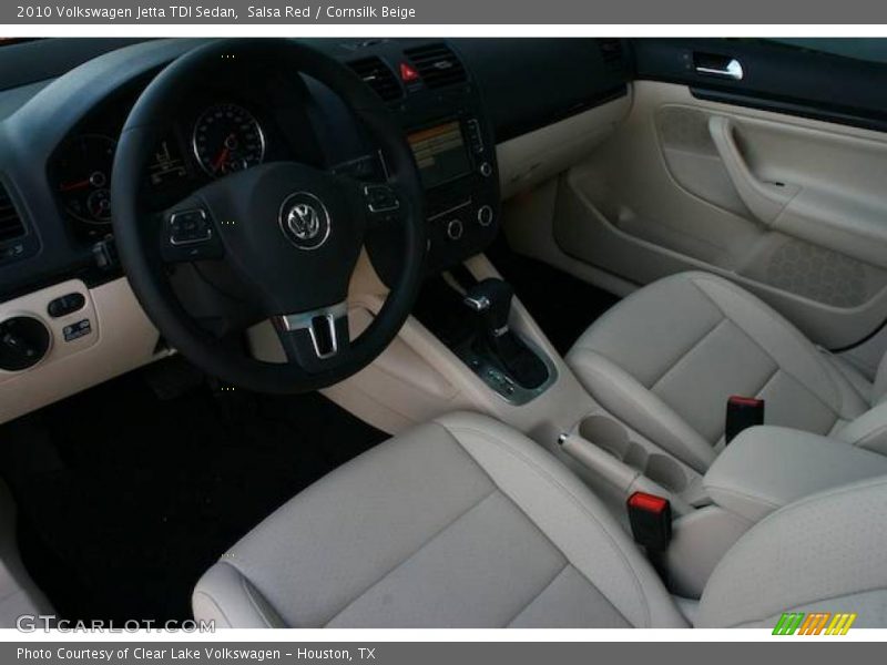Salsa Red / Cornsilk Beige 2010 Volkswagen Jetta TDI Sedan