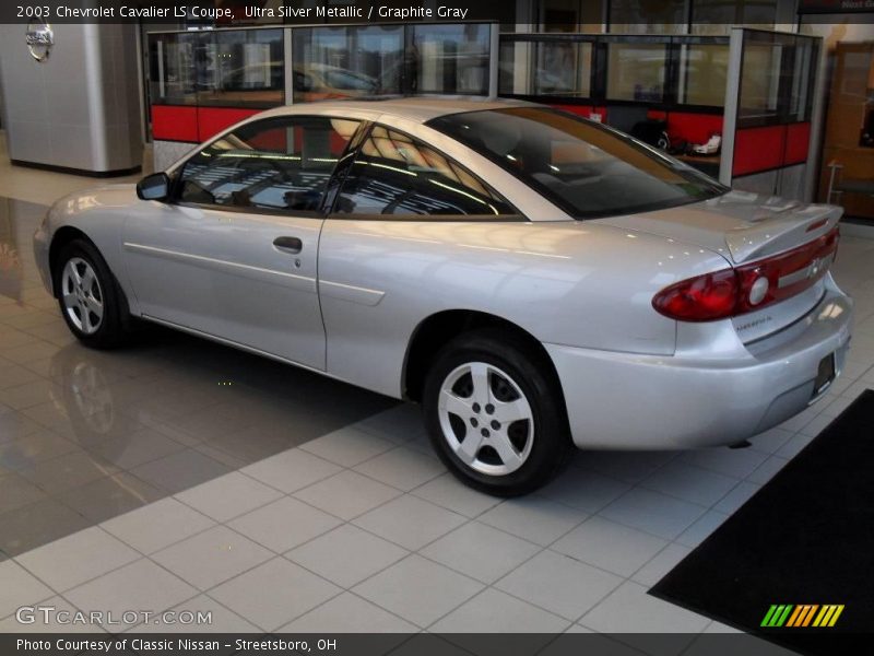 Ultra Silver Metallic / Graphite Gray 2003 Chevrolet Cavalier LS Coupe
