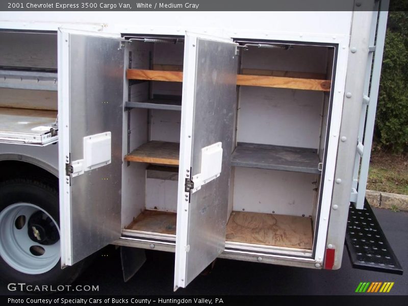 White / Medium Gray 2001 Chevrolet Express 3500 Cargo Van