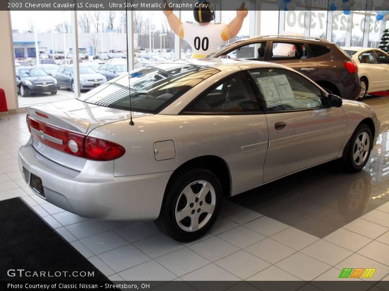 Ultra Silver Metallic / Graphite Gray 2003 Chevrolet Cavalier LS Coupe
