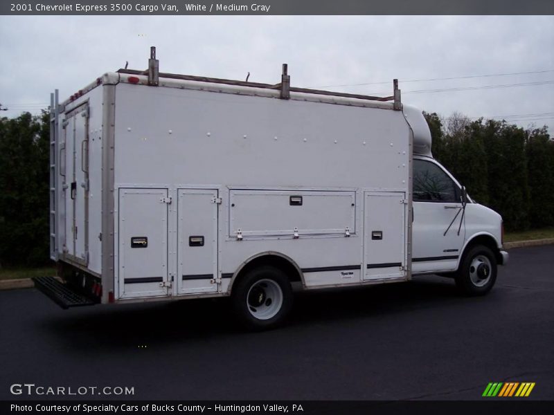 White / Medium Gray 2001 Chevrolet Express 3500 Cargo Van