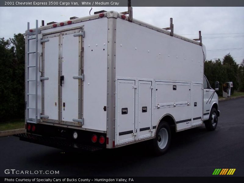 White / Medium Gray 2001 Chevrolet Express 3500 Cargo Van