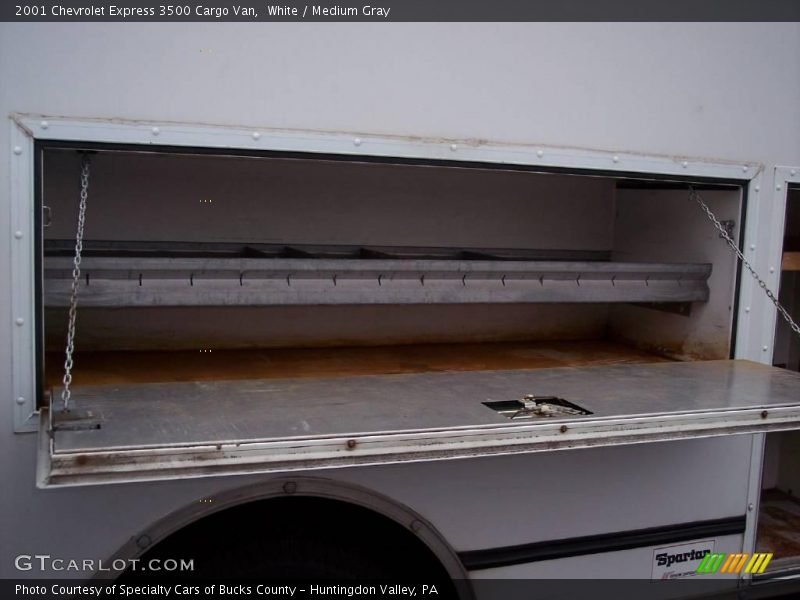 White / Medium Gray 2001 Chevrolet Express 3500 Cargo Van