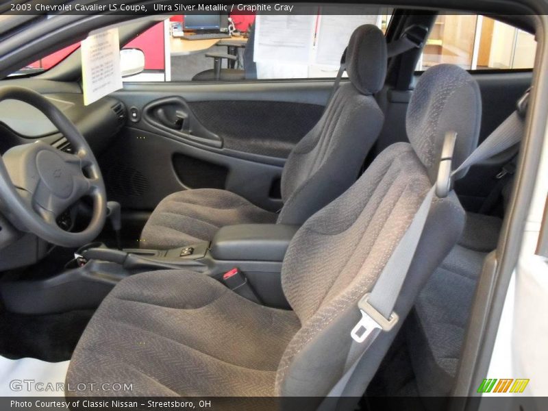 Ultra Silver Metallic / Graphite Gray 2003 Chevrolet Cavalier LS Coupe