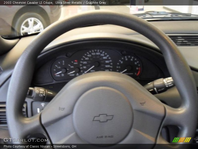 Ultra Silver Metallic / Graphite Gray 2003 Chevrolet Cavalier LS Coupe