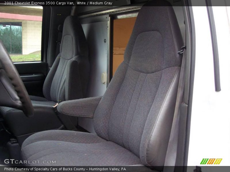 White / Medium Gray 2001 Chevrolet Express 3500 Cargo Van