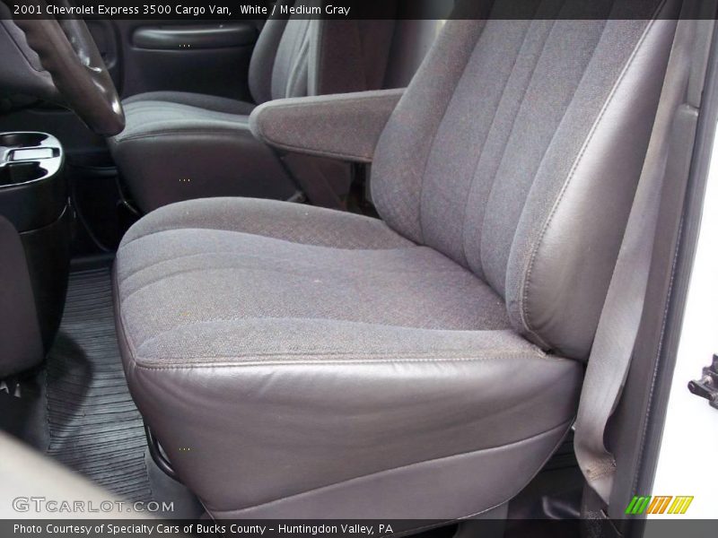 White / Medium Gray 2001 Chevrolet Express 3500 Cargo Van