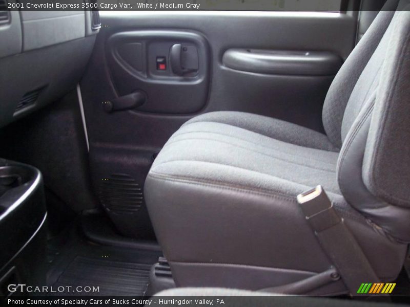 White / Medium Gray 2001 Chevrolet Express 3500 Cargo Van