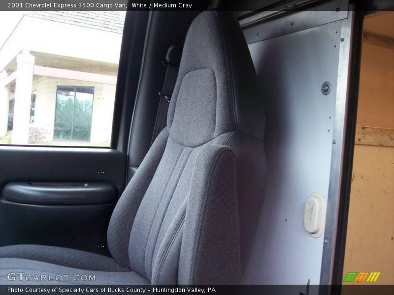 White / Medium Gray 2001 Chevrolet Express 3500 Cargo Van