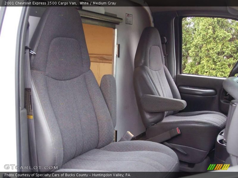 White / Medium Gray 2001 Chevrolet Express 3500 Cargo Van