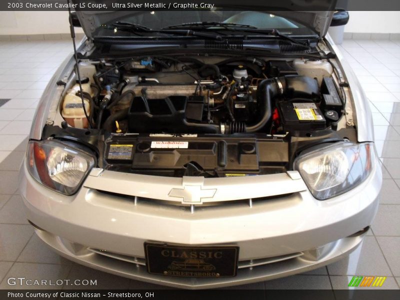 Ultra Silver Metallic / Graphite Gray 2003 Chevrolet Cavalier LS Coupe